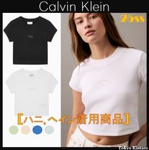 [CK JEAN] Women's Logo Baby Crop  T-shirt ★大人気★