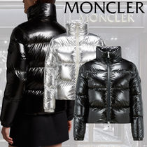 【MONCLER】Meuseショートダウンジャケット ロゴ メタリック