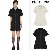 【PORTERNA】Dire Zipper Short One Piece