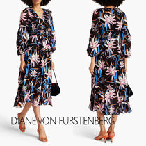 花柄★レーヨン★ワンピース★ DIANE VON FURSTENBERG