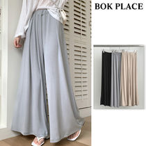 【BOK PLACE】23SS★ Cooling Pleated Wide Banding Pants