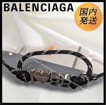 ギフト♪【国内発送★BALENCIAGA】I <3 BBブレスレット ブラック