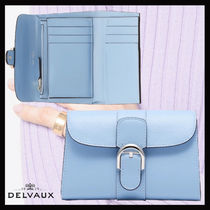 DELVAUX《Brillant Compact Wallet》アズール Box Calf 直営店