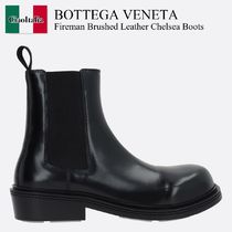 Bottega Veneta Fireman Brushed Leather Chelsea Boots