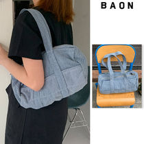 【BAON】Kenro Denim Cylinder Shoulder Bag