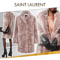 【23AW NEW】SAINT LAURENT_women / ムートンコート / Rose