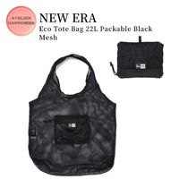 【NEW ERA】エコトートバッグ 22L パッカブル ブラックメッシュ