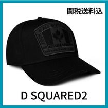 ☆DSQUARED2 ディースクエアード☆フラッグロゴキャップ black