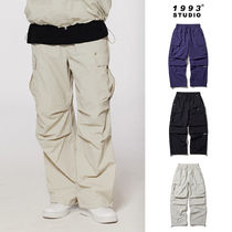 【1993studio】23FW★ Wide Cargo Parachute Pants