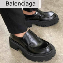 【23AW】BALENCIAGA Tractor ローファーレザー シューズ ロゴ