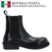 Bottega Veneta Fireman Brushed Leather Chelsea Boots