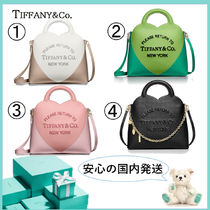 国内発すぐ届く☆Tiffany&Co.スモールチャームトートバッグ ロゴ