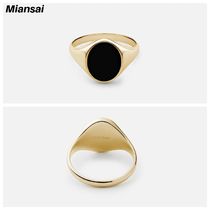 【Miansai】☆リング☆Heritage Ring Gold,Vermeil/Black