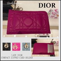 Dior＊LADY DIOR COMPACT ZIPPED レザー カードホルダー＊送料込