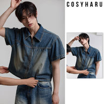 【COSYHARU】23SS★ [MADE] Deep washing cropped denim jacket