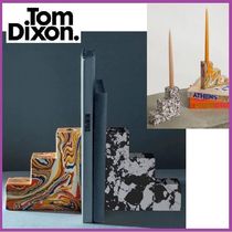 Tom Dixon★Swirl stepped 大理石ブックエンドx2/キャンドル立て