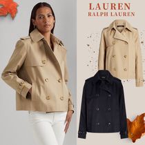 NEW【LAUREN Ralph Lauren】Short Double-Breasted Trench Coat