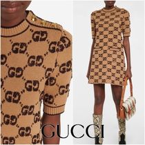 エレガント*GUCCI*GGジャガード・ブークレウールドレス