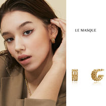 《韓国 Le masque》Lofi Mini Ring Earrings Gold 人気 ピアス