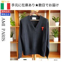 VIP【関税送料無料】Vネック AMI DE COEUR WOOL BLEND SWEATER