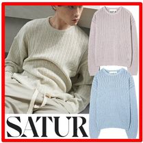 ★韓国の人気★【SATUR】★Ibiza Natural Meshed Kni.t★