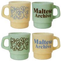 ◆WAI KEI◆Maltese archive line graphice milk glass