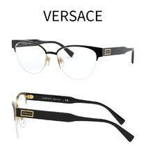 関税・送料込み＊VERSACE＊ラウンド　ロゴ　プレート　メガネ