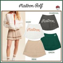 【MALBON】ゴルフウェア Backside Pleats Skirt ■WOMAN