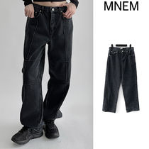 【mnem】Ichelle Cut Bijou Denim