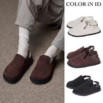 【COLOR iN ID】suede round sandle