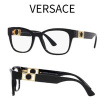 関税・送料込み＊VERSACE＊スクエア ラウンドコイン ロゴ メガネ