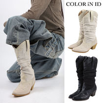 【COLOR iN ID】western linen boots