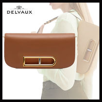 DELVAUX 王室御用達《Lingot Clutch》Olen Calf タン DHL 直営店