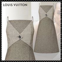 Louis Vuitton 23AW《Aラインドレス》チェック ウール DHL 直営