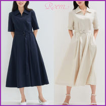 ROEM★Vネックシャツワンピース★送料・関税込★