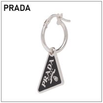 【大人気】*PRADA* プラダ シンボル ペンダント イヤリング　左