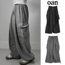 【oan】(Unisex) Pig balloon cargo banding pants