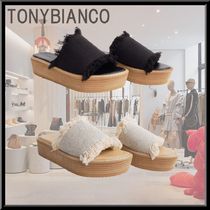 日本未入荷 Tony Bianco フリンジがかわいい! 4.5cmサンダル