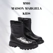 関税無☆MM6 Maison Margiela KIDS レザー ブーツ 16.9-22.0cm