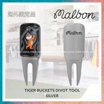 【malbon golf】TIGER BUCKETS DIVOT TOOL シルバー 海外限定