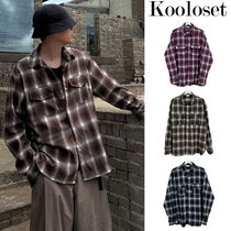 【KOOLOSET】Or Button Check Shirt