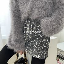 uni's room■2color スパンコールミニスカート SK-AW24-01