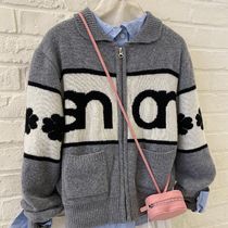 ★sinoon★LOGO KNIT ZIP-UP