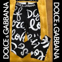 DOLCE&GABBANA  ロゴ グラフィックプリント レギンス