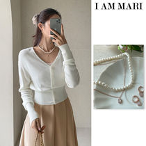 【I AM MARI】Ola cubic pearl earring necklace