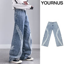 【YOURNUS】Snitch Curb Stone Wide Denim