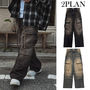 2plan デニム・ジーパン 【2plan】Vintage dekki washed cargo denim pants