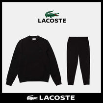 【Lacoste】ロゴ スウェット 上下セット ブラック / 送料無料