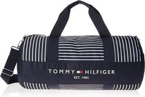 Tommy Hilfiger ロゴ ストライプ ダッフルバッグ 関税送料込