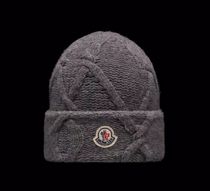 MONCLER 2023/24秋冬新作メンズ ロゴ付き ウールニット帽